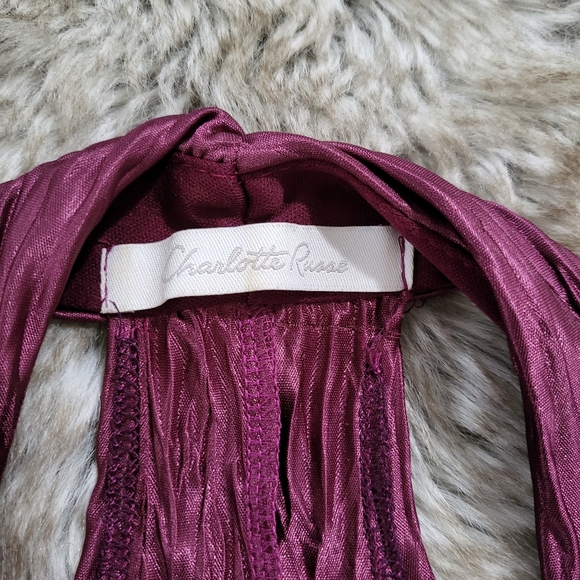 Charlotte Russe Racerback Tank Top Dress Purple Size Small - Picture 3 of 5